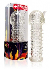 Закрытая прозрачная насадка на пенис Crystal Sleeve Faraon - 13,5 см. - Erowoman-Eroman - в Воронеже купить с доставкой