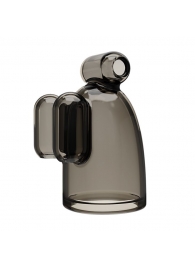 Дымчатая насадка-мастурбатор с вибрацией Vibrating Crystal Cap III - Baile - в Воронеже купить с доставкой