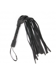 Черный флоггер с черной ручкой Notabu - 49 см. - Notabu - купить с доставкой в Воронеже