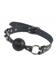 Кляп-шар классической формы и конструкции из натуральной кожи - Sitabella - купить с доставкой в Воронеже