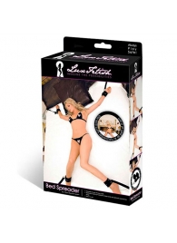 Две пары черных наручников, крепящиеся к матрасу - Lux Fetish - купить с доставкой в Воронеже