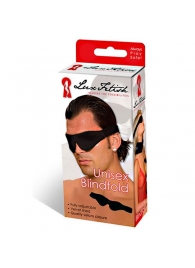 Мягкая черная маска на глаза - Lux Fetish - купить с доставкой в Воронеже