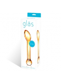 Золостистый стеклянный стимулятор простаты, 17 см. - Glas - в Воронеже купить с доставкой