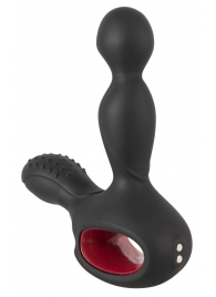 Черный вибромассажер простаты с нагревом и ротацией Prostate Plug - 14,5 см. - Orion - в Воронеже купить с доставкой