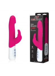 Розовый вибратор с крупной головкой JUMPING BULLETS - 21 см. - Erotic Fantasy