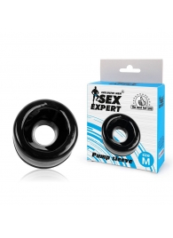 Чёрная насадка на помпу размера M - Sex Expert - в Воронеже купить с доставкой