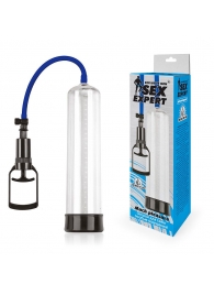 Прозрачная вакуумная помпа Sex Expert со шкалой - Sex Expert - в Воронеже купить с доставкой