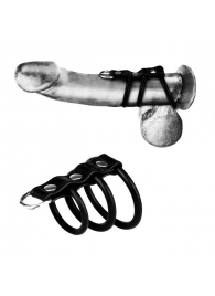 Набор из 3 силиконовых колец с ремешком и креплением для поводка - BlueLine - купить с доставкой в Воронеже