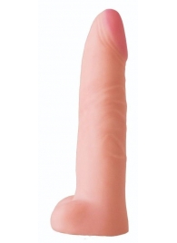 Телесная насадка на Harness с коннектором BLACK LINE - 18,5 см. - LOVETOY (А-Полимер) - купить с доставкой в Воронеже