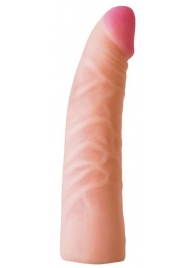 Телесная изогнутая насадка на Harness с коннектором GREEN LINE - 18 см. - LOVETOY (А-Полимер) - купить с доставкой в Воронеже