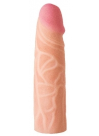 Телесная насадка на Harness с коннектором GREEN LINE - 18 см. - LOVETOY (А-Полимер) - купить с доставкой в Воронеже