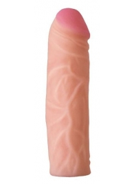 Телесная насадка на Harness с коннектором GREEN LINE - 15,5 см. - LOVETOY (А-Полимер) - купить с доставкой в Воронеже