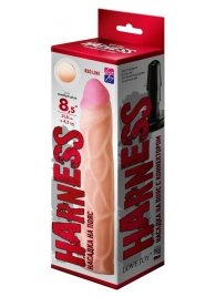 Насадка Harness с коннектором RED LINE - 21,5 см. - LOVETOY (А-Полимер) - купить с доставкой в Воронеже