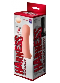 Телесная насадка на Harness с коннектором RED LINE - 13 см. - LOVETOY (А-Полимер) - купить с доставкой в Воронеже
