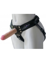 Черный пояс-трусики с двумя насадками  Экзотик-Linda  - 15,5 и 10,5 см. - LOVETOY (А-Полимер) - купить с доставкой в Воронеже