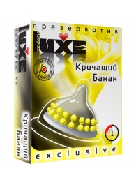 Презерватив LUXE  Exclusive  Кричащий банан  - 1 шт. - Luxe - купить с доставкой в Воронеже