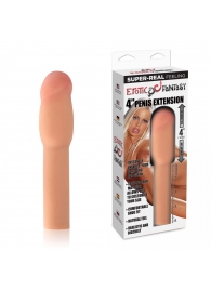 Телесная насадка для увеличения члена - 20 см. - Erotic Fantasy - в Воронеже купить с доставкой