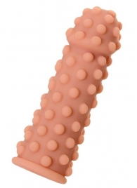 Телесная реалистичная насадка KOKOS Extreme Sleeve 02 с дополнительной стимуляцией - 12,7 см. - KOKOS - в Воронеже купить с доставкой