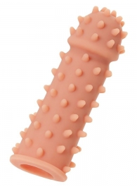 Телесная реалистичная насадка KOKOS Extreme Sleeve 03 с дополнительной стимуляцией - 12,7 см. - KOKOS - в Воронеже купить с доставкой