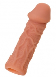 Телесная реалистичная насадка KOKOS Extreme Sleeve 05 с дополнительной стимуляцией - 12,7 см. - KOKOS - в Воронеже купить с доставкой