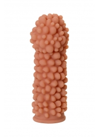 Телесная реалистичная насадка KOKOS Extreme Sleeve 08 с дополнительной стимуляцией - 12,7 см. - KOKOS - в Воронеже купить с доставкой