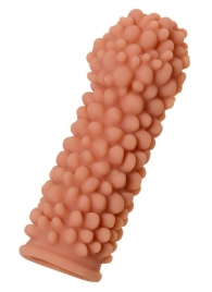 Телесная реалистичная насадка KOKOS Extreme Sleeve 08 с дополнительной стимуляцией - 12,7 см. - KOKOS - в Воронеже купить с доставкой