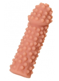 Телесная реалистичная насадка KOKOS Extreme Sleeve 10 с дополнительной стимуляцией - 14,7 см. - KOKOS - в Воронеже купить с доставкой