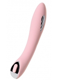 Розовый силиконовый вибратор с электростимуляцией TESLA G-POINT - 21 см. - ToyFa - купить с доставкой в Воронеже