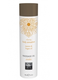 Массажное масло с ароматом жасмина с добавлением арганового масла - 100 мл. - Shiatsu - купить с доставкой в Воронеже