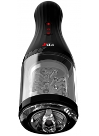 Прозрачный мастурбатор-ротатор с голосовым сопровождением Talk Dirty Rotobator - Pipedream - в Воронеже купить с доставкой