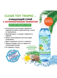 Очищающий спрей для игрушек CLEAR TOY Tropic - 100 мл. - Биоритм - купить с доставкой в Воронеже