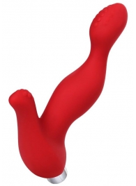 Красный силиконовый вибростимулятор простаты Proman - 12,5 см. - ToyFa - в Воронеже купить с доставкой