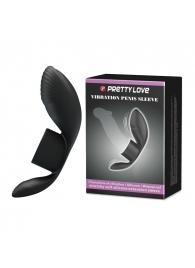 Черное кольцо на пенис с вибрацией Vibration Penis Sleeve - Baile - в Воронеже купить с доставкой