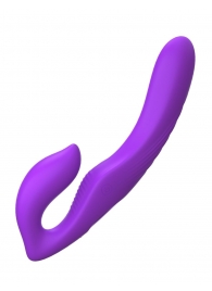 Фиолетовый безремневой вибрострапон с пультом Ultimate Strapless Strap-On - 22,22 см. - Pipedream - купить с доставкой в Воронеже