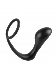 Эрекционное кольцо с анальной пробкой Ass-Gasm Cockring Plug - Pipedream - в Воронеже купить с доставкой