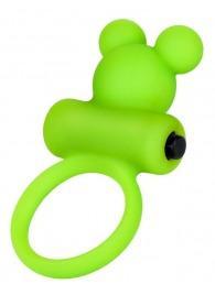 Зеленое виброкольцо на пенис A-Toys - A-toys - в Воронеже купить с доставкой