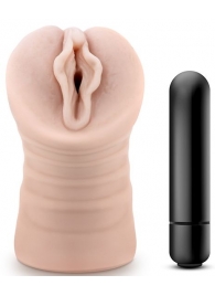 Телесный мастурбатор-вагина с вибропулей Ashley - Blush Novelties - в Воронеже купить с доставкой