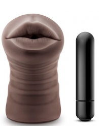 Коричневый мастурбатор-ротик Heather - Blush Novelties - в Воронеже купить с доставкой