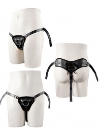 Черные трусики для крепления насадки при помощи кольца - NMC - купить с доставкой в Воронеже