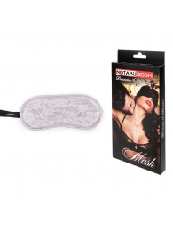 Серая кружевная маска на резиночке - Notabu - купить с доставкой в Воронеже