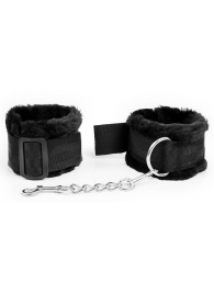 Черные оковы на регулируемых пряжках - Notabu - купить с доставкой в Воронеже