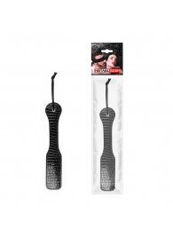 Черная шлепалка с узором под рептилию - 32 см. - Notabu - купить с доставкой в Воронеже