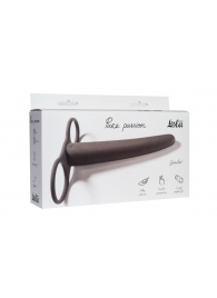 Черная насадка для двойного проникновения Gimlet - 16 см. - Lola Games - купить с доставкой в Воронеже