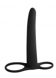 Черная насадка для двойного проникновения Gimlet - 16 см. - Lola Games - купить с доставкой в Воронеже