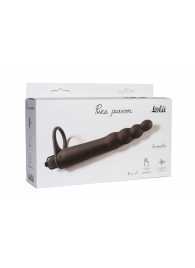 Черная вибронасадка для двойного проникновения Bramble - 16,5 см. - Lola Games - купить с доставкой в Воронеже