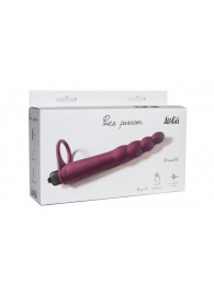 Бордовая вибронасадка для двойного проникновения Bramble - 16,5 см. - Lola Games - купить с доставкой в Воронеже