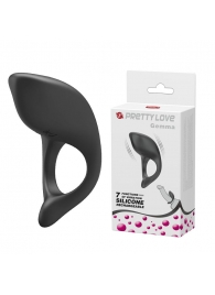 Черное перезаряжаемое эрекционное кольцо Gemma - Baile - в Воронеже купить с доставкой