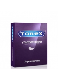 Презервативы Torex  Ультратонкие  - 3 шт. - Torex - купить с доставкой в Воронеже