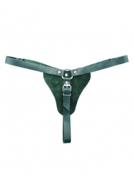 Изумрудные трусики с кольцом для страпона Ladys Arsenal - БДСМ Арсенал - купить с доставкой в Воронеже