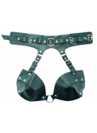 Изумрудная сбруя из ошейника с лифом Ladys Arsenal - БДСМ Арсенал - купить с доставкой в Воронеже